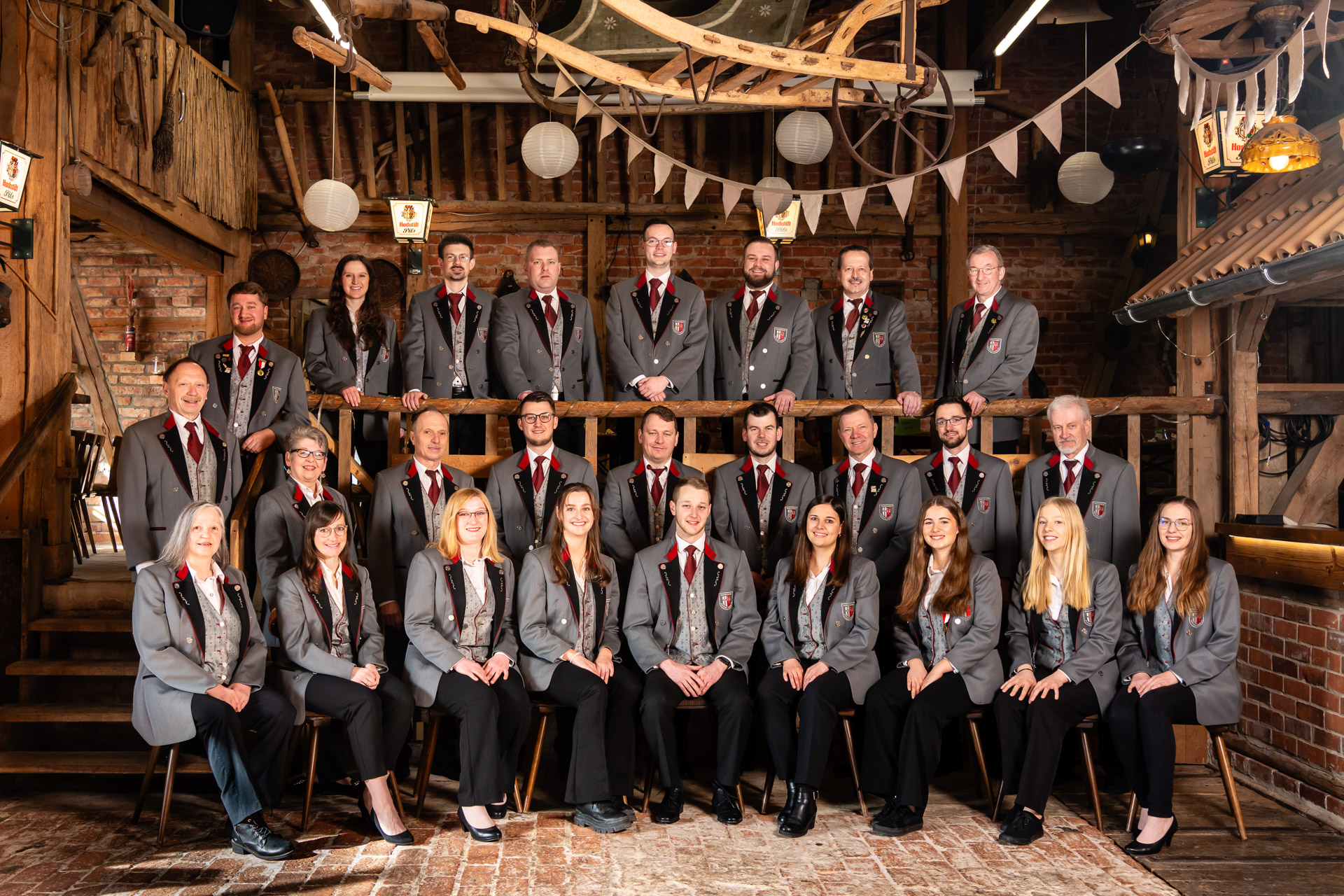 Gruppenfoto des Musikvereins Dipperz